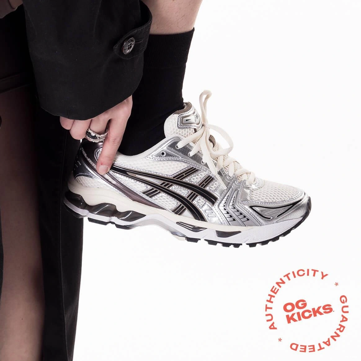 Metallic Cream ASICS Gel-Kayano Black 14 Plum 0715